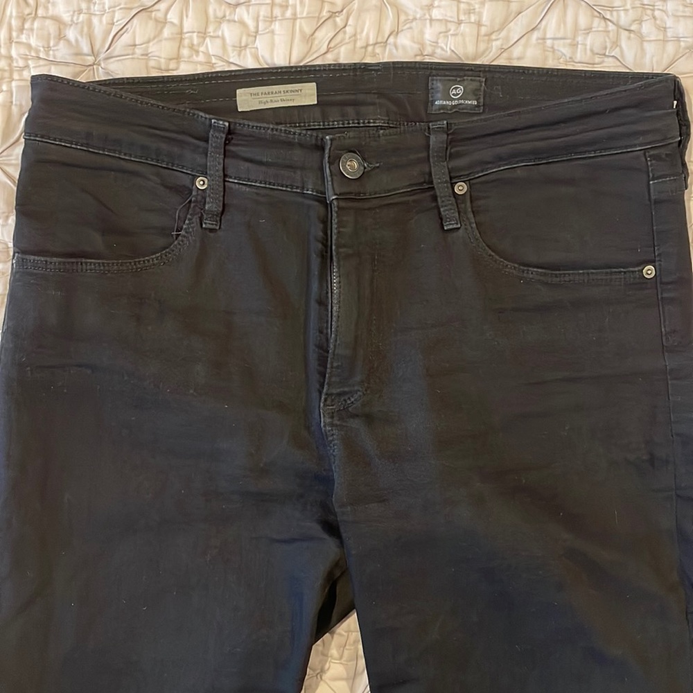 AG jeans- The Farrah Skinny- high rise skinny.